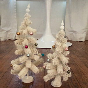 Sisal White Tree with Ornaments